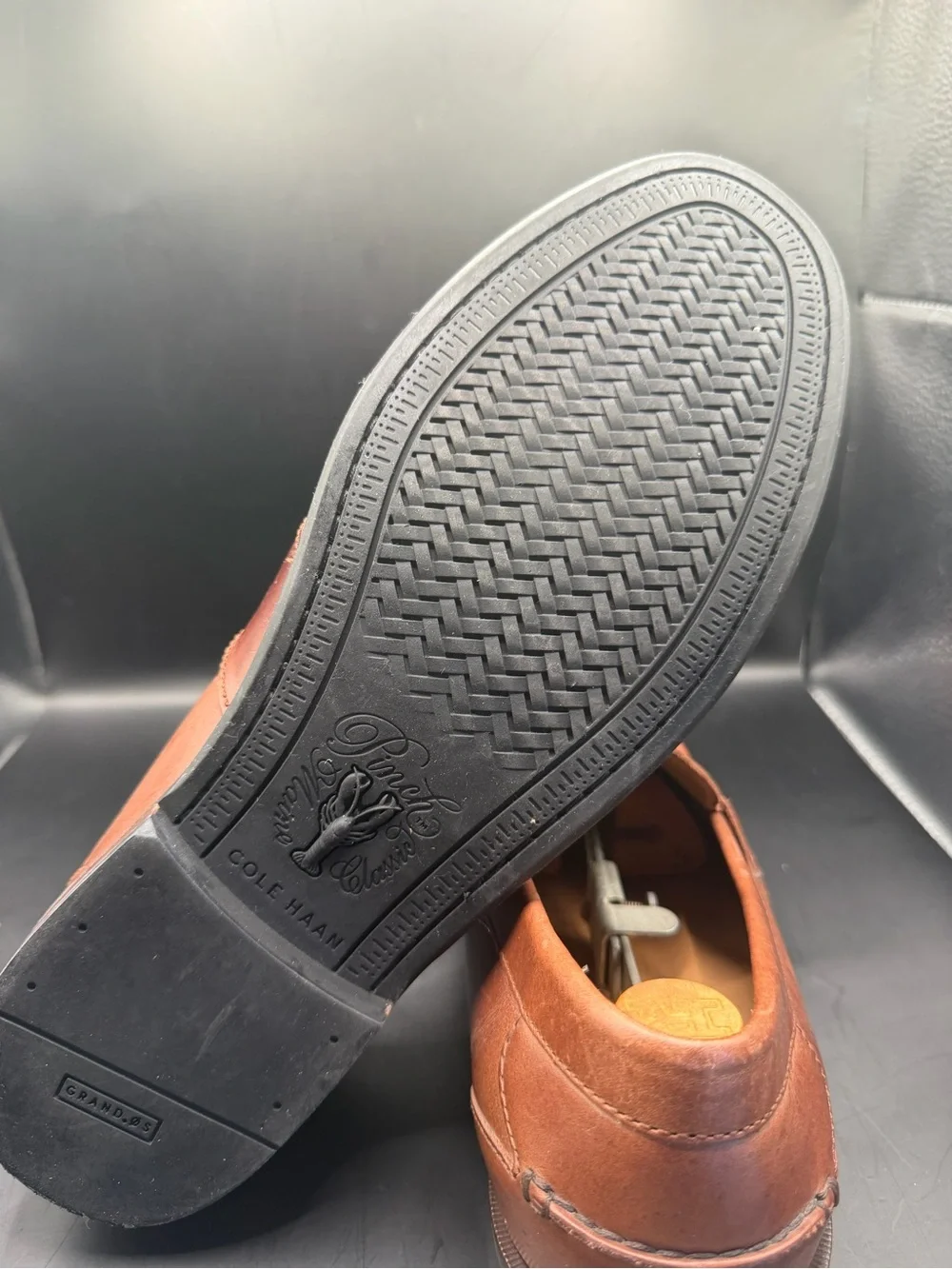 Cole Haan Brown Leather Penny Loafers Men’s Size 8.5 Classic Dress Shoes